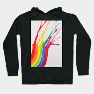 Watercolored rainbow Hoodie